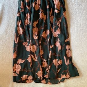 Patterned midi skirt